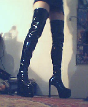Older photo of my long boots.